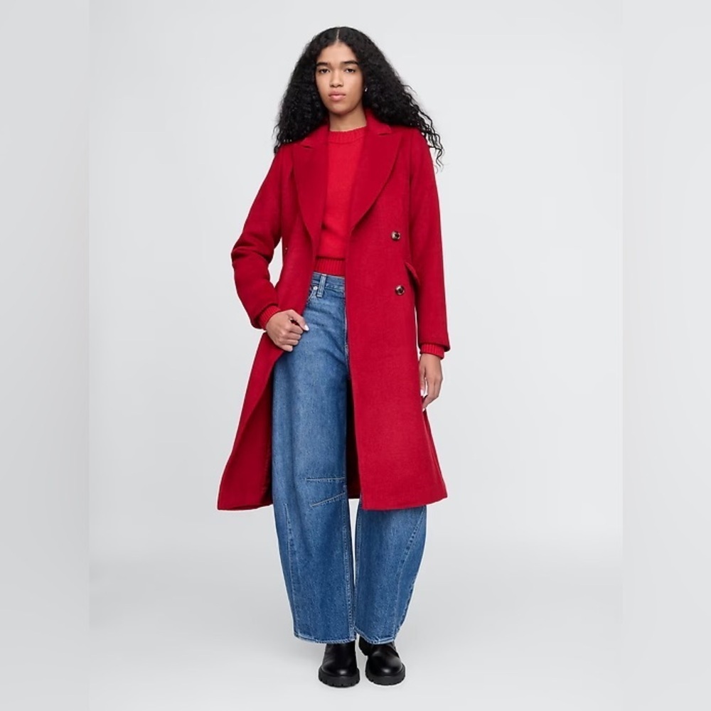 NWT! GAP Sled Red Chesterfield Coat - Multiple 🦛